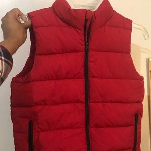 Puffer Red vest for kids- size -S -5-6.